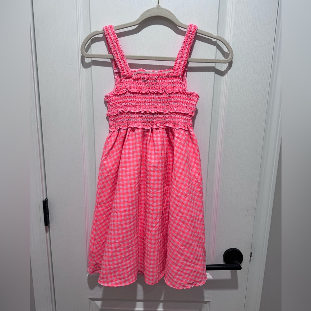 Andy & Evan Pink Checkered Casual Dress- size S (7/8)